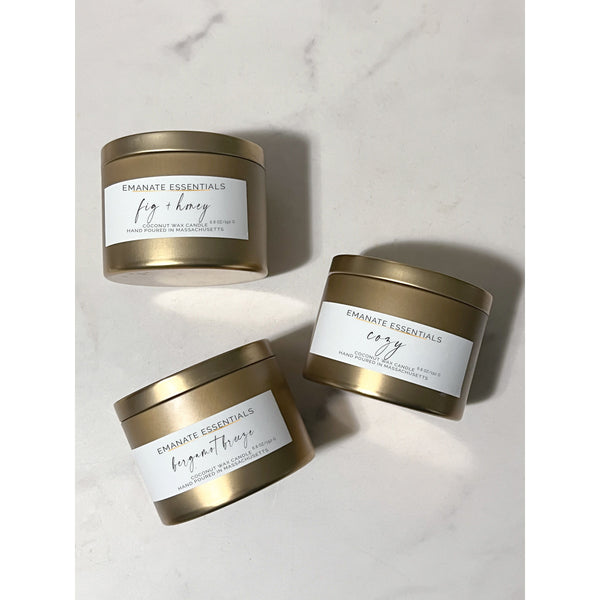 aromatherapy tin candle