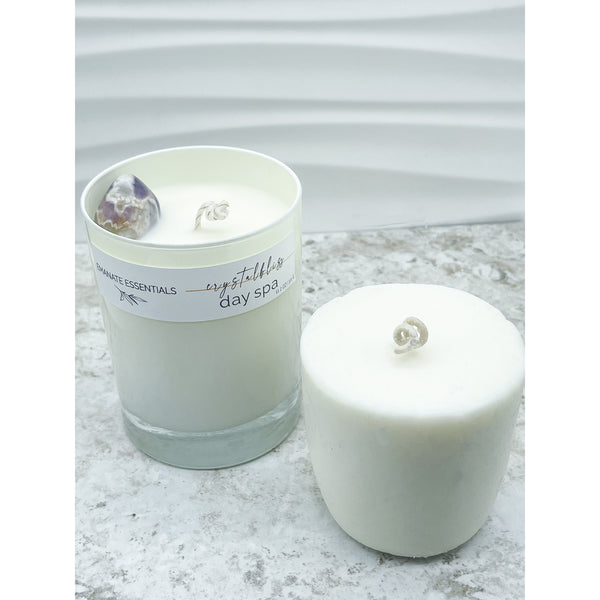 Light Gray Verre Blanc Candle Refill