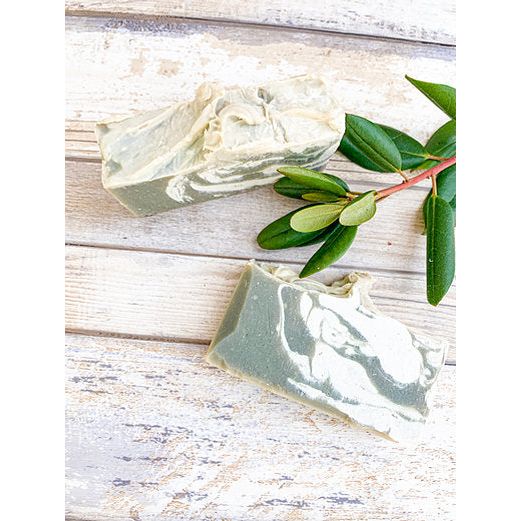 Antique White Botanical Soap