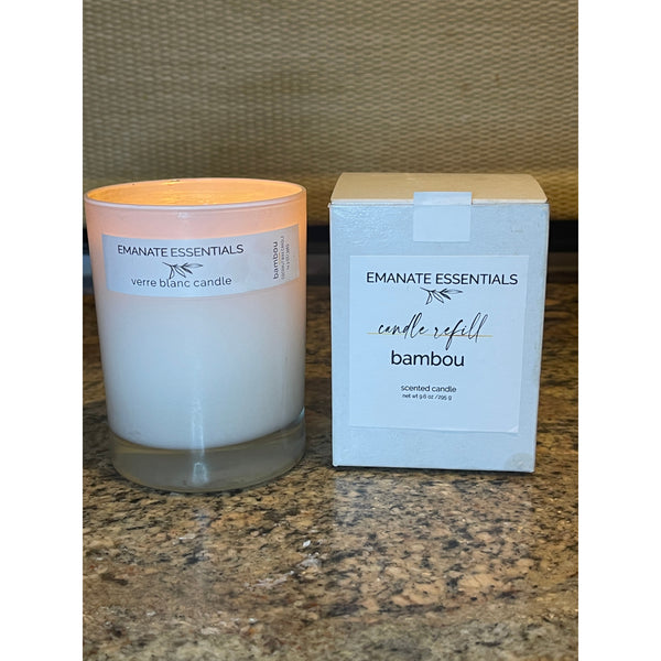 Dim Gray Verre Blanc Candle Refill