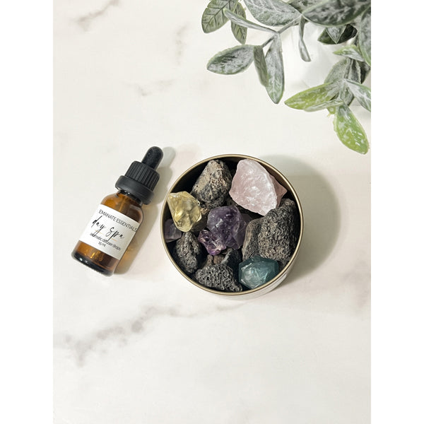 Antique White Lava + Stone Aromatic Diffuser
