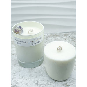 Light Gray Verre Blanc Candle Refill