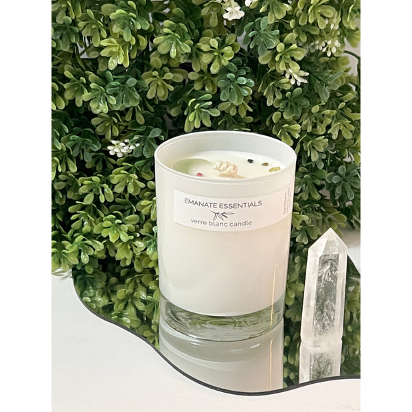 Light Gray Verre Blanc Candle
