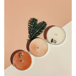 Tan Cozy Weather Mood Maxi Tealights